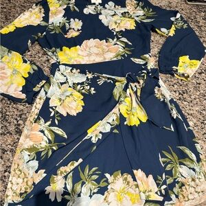 Socialite Navy Floral Dress